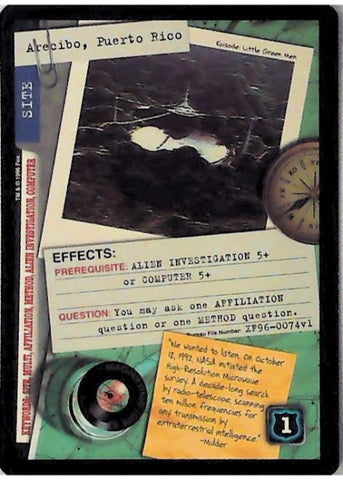 X-Files CCG | Arecibo, Puerto Rico XF96-0074v1  | The Nerd Merchant