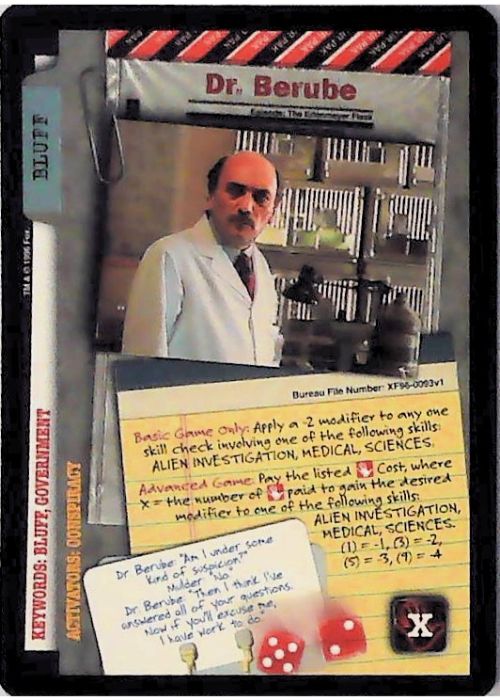 X-Files CCG | Dr. Berube XF96-0093v1  | The Nerd Merchant