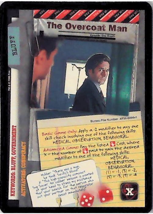 X-Files CCG | The Overcoat Man XF96-0094v1  | The Nerd Merchant