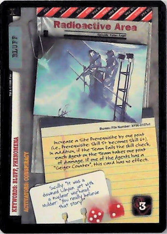 X-Files CCG | Radioactive Area XF96-0107v1  | The Nerd Merchant