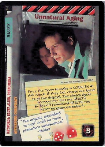 X-Files CCG | Unnatural Aging XF96-0109v1  | The Nerd Merchant