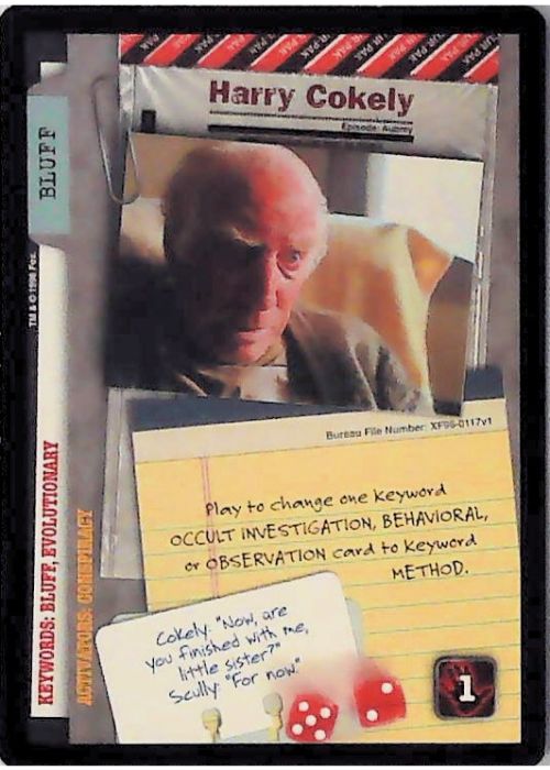 X-Files CCG | Harry Cokely XF96-0117v1  | The Nerd Merchant