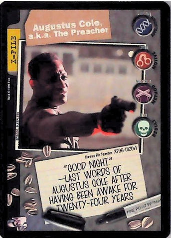 X-Files CCG | Augustus Cole, A.K.A. The Preacher XF96-0120v1  | The Nerd Merchant