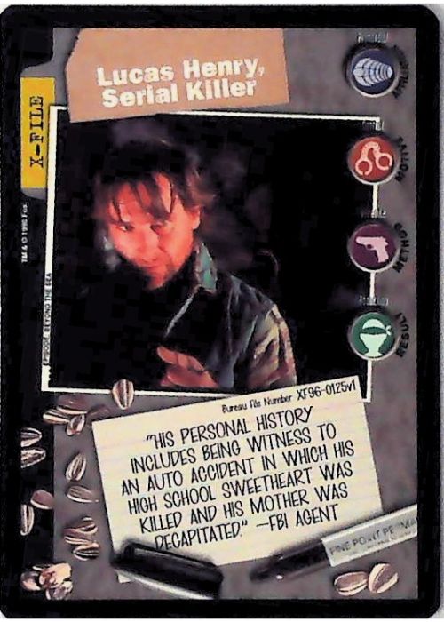 X-Files CCG | Lucas Henry, Serial Killer XF96-0125v1  | The Nerd Merchant