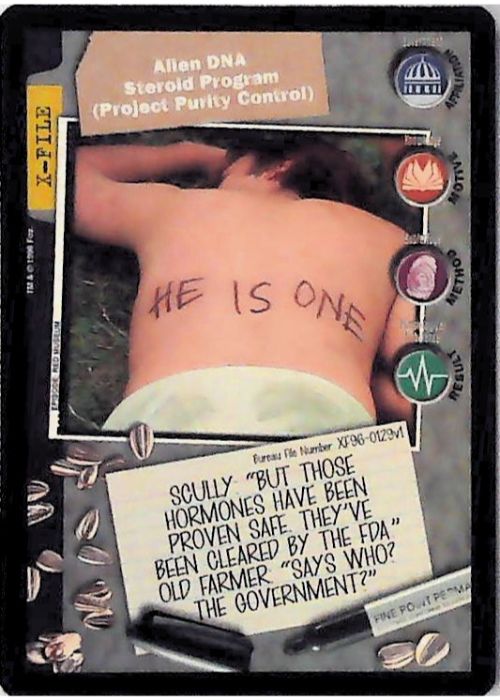 X-Files CCG | Alien DNA Steroid Program (Project Purity Control) XF96-0129v1  | The Nerd Merchant