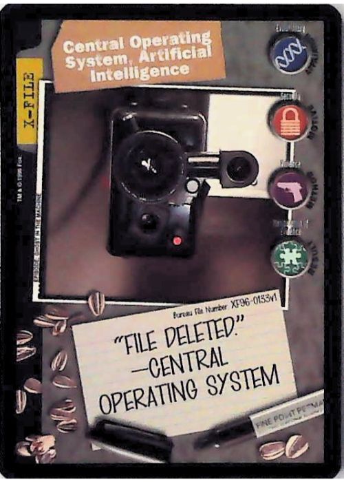 X-Files CCG | Central Operating System, Artificial Intelligence XF96-0133v1  | The Nerd Merchant