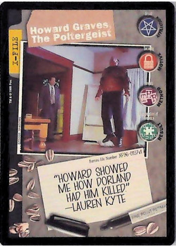 X-Files CCG | Howard Graves, The Poltergeist XF96-0137v1  | The Nerd Merchant