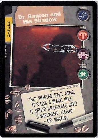 X-Files CCG | Dr. Banton and His Shadow XF96-0138v1  | The Nerd Merchant