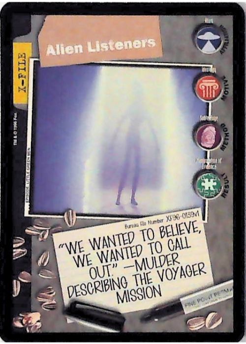 X-Files CCG | Alien Listeners XF96-0139v1  | The Nerd Merchant