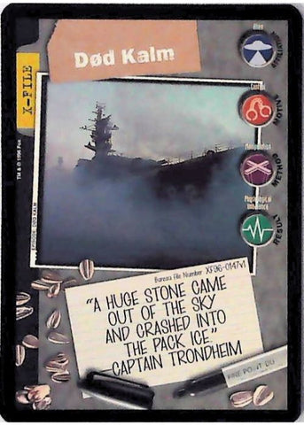 X-Files CCG | Dod Kalm XF96-0147v1  | The Nerd Merchant