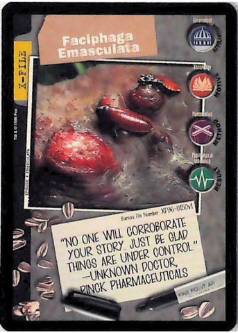 X-Files CCG | Faciphaga Emasculata XF96-0150v1  | The Nerd Merchant