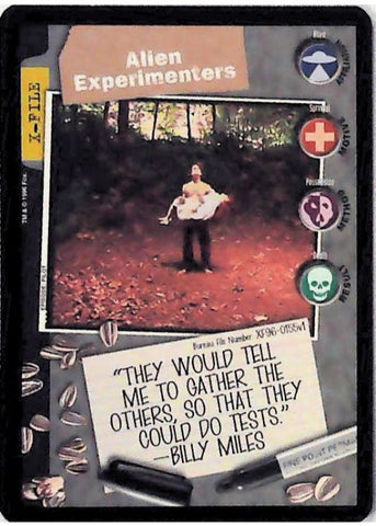 X-Files CCG | Alien Experimenters XF96-0155v1  | The Nerd Merchant