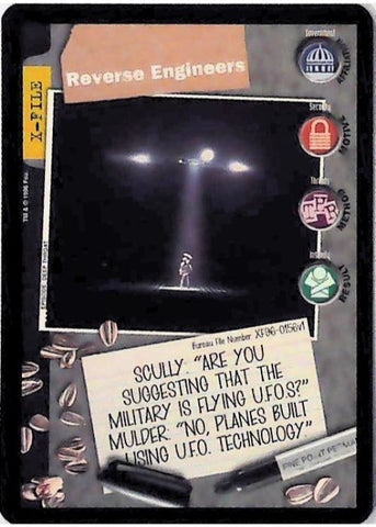 X-Files CCG | Reverse Engineers XF96-0156v1  | The Nerd Merchant