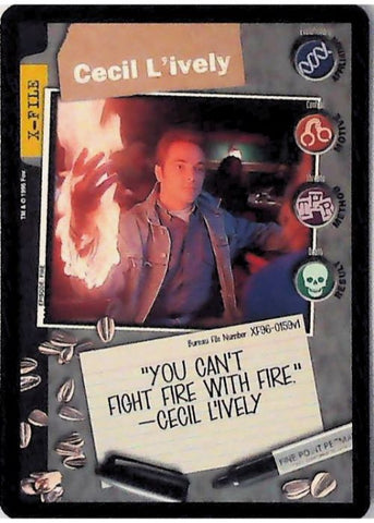 X-Files CCG | Cecil L€™ively XF96-0159v1  | The Nerd Merchant