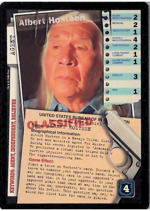 X-Files CCG | Albert Hosteen XF96-0161v1  | The Nerd Merchant