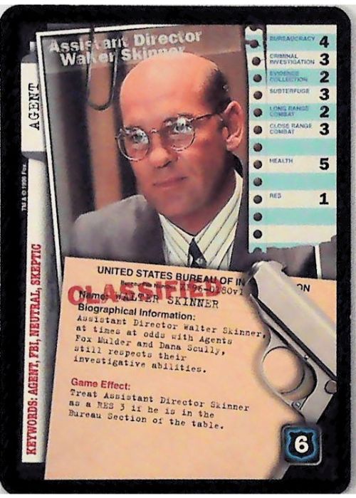 X-Files CCG | Assistant Director Walter Skinner XF96-0180v1  | The Nerd Merchant