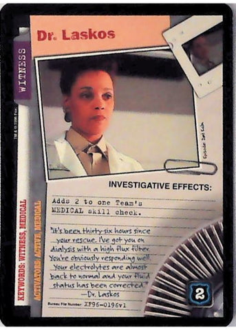 X-Files CCG | Dr. Laskos XF96-0196v1  | The Nerd Merchant