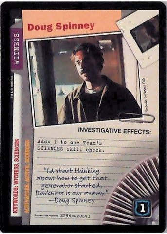 X-Files CCG | Doug Spinney XF96-0206v1  | The Nerd Merchant