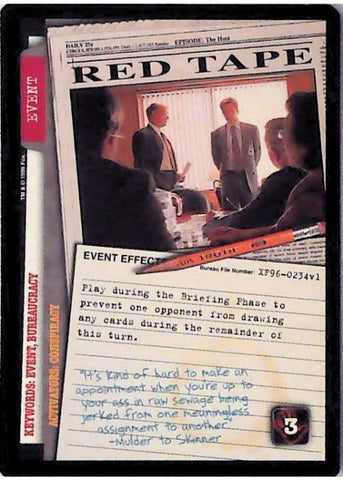 X-Files CCG | Red Tape XF96-0234v1  | The Nerd Merchant