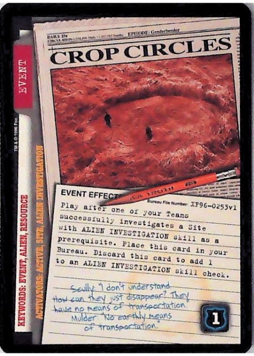 X-Files CCG | Crop Circles XF96-0253v1  | The Nerd Merchant