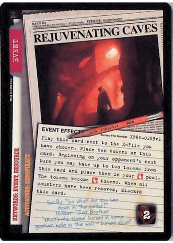 X-Files CCG | Rejuvenating Caves XF96-0289v1  | The Nerd Merchant