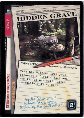 X-Files CCG | Hidden Grave XF96-0291v1  | The Nerd Merchant