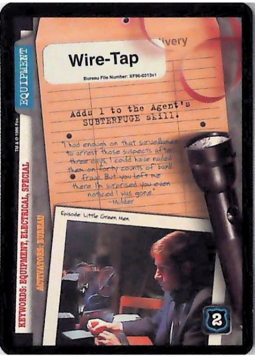 X-Files CCG | Wire-Tap XF96-0313v1  | The Nerd Merchant