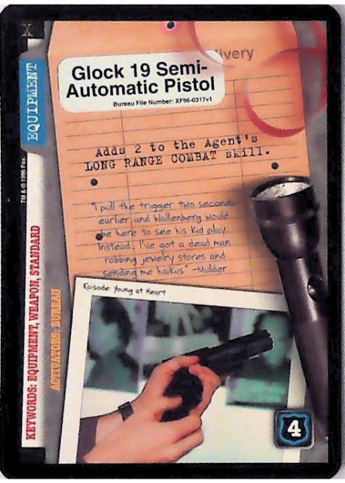 X-Files CCG | Glock 19 Semi-Automatic Pistol XF96-0317v1  | The Nerd Merchant