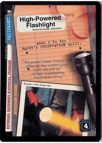 X-Files CCG | High-Powered Flashlight XF96-0319v1  | The Nerd Merchant