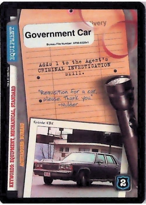 X-Files CCG | Government Car XF96-0320v1  | The Nerd Merchant