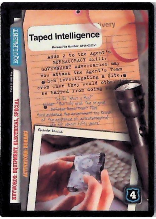 X-Files CCG | Taped Intelligence XF96-0322v1  | The Nerd Merchant