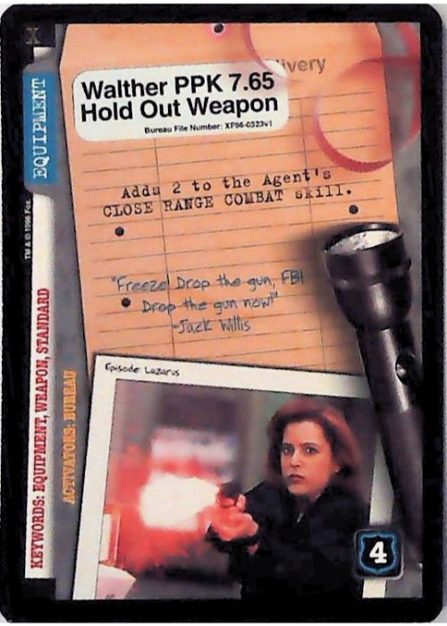 X-Files CCG | Walther PPK 7.65 Hold Out Weapon XF96-0323v1  | The Nerd Merchant