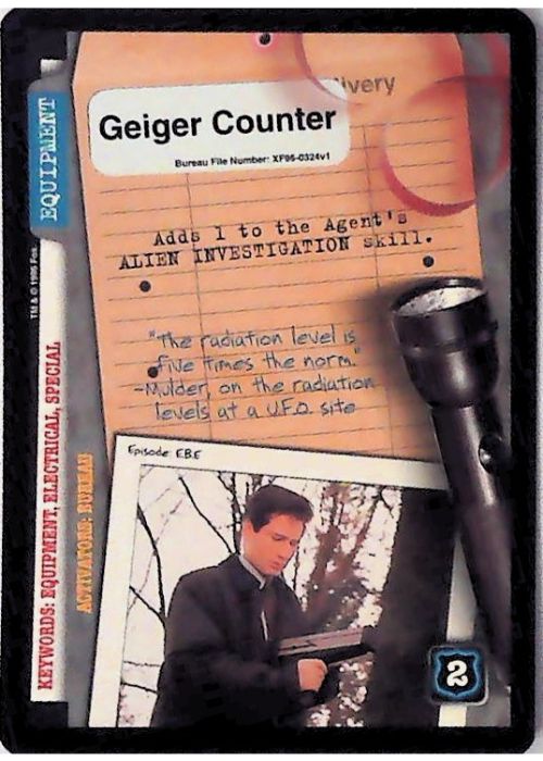X-Files CCG | Geiger Counter XF96-0324v1  | The Nerd Merchant