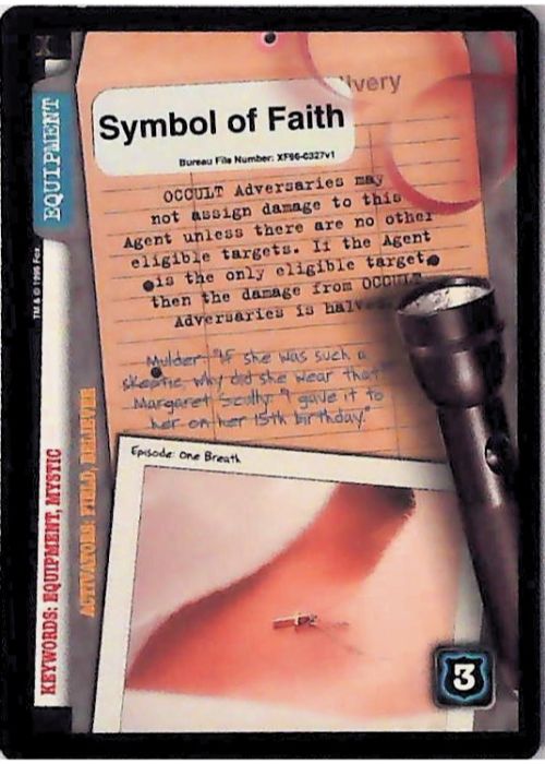 X-Files CCG | Symbol of Faith XF96-0327v1  | The Nerd Merchant