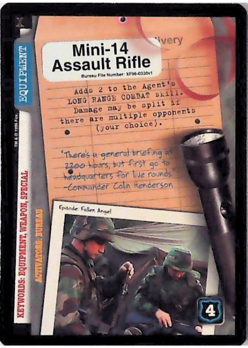 X-Files CCG | Mini-14 Assault Rifle XF96-0330v1  | The Nerd Merchant