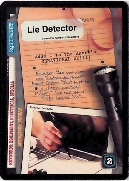 X-Files CCG | Lie Detector XF96-0332v1  | The Nerd Merchant