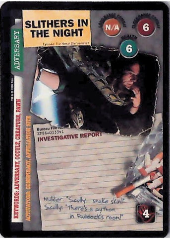 X-Files CCG | Slithers In The Night XF96-0333v1  | The Nerd Merchant