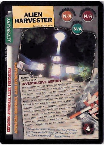 X-Files CCG | Alien Harvester XF96-0334v1  | The Nerd Merchant