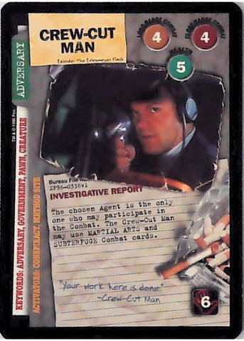 X-Files CCG | Crew-Cut Man XF96-0336v1  | The Nerd Merchant