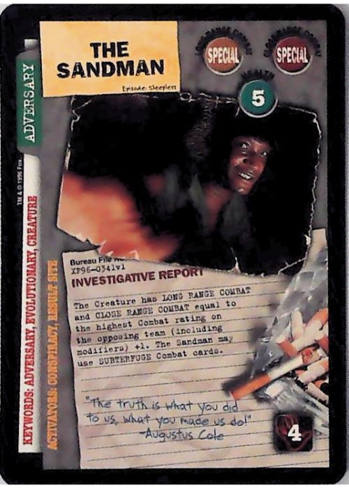 X-Files CCG | The Sandman XF96-0341v1  | The Nerd Merchant