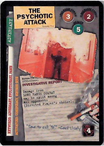 X-Files CCG | The Psychotic Attack XF96-0344v1  | The Nerd Merchant