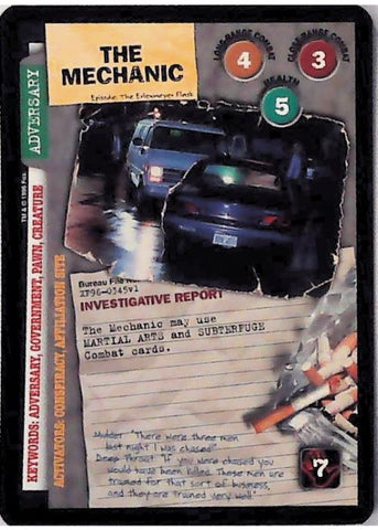 X-Files CCG | The Mechanic XF96-0345v1  | The Nerd Merchant