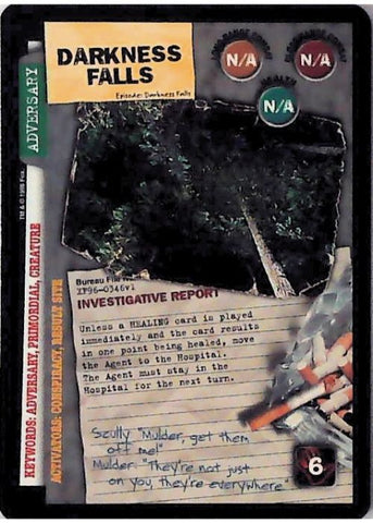 X-Files CCG | Darkness Falls XF96-0346v1  | The Nerd Merchant