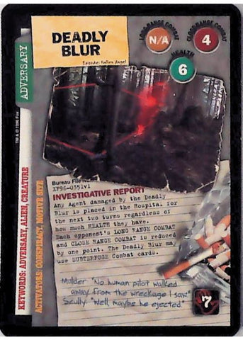 X-Files CCG | Deadly Blur XF96-0351v1  | The Nerd Merchant