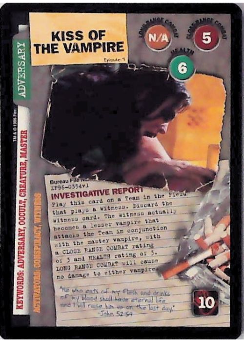 X-Files CCG | Kiss Of The Vampire XF96-0354v1  | The Nerd Merchant