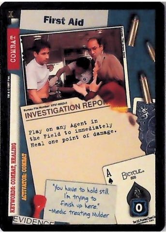 X-Files CCG | First Aid XF97-0002v2  | The Nerd Merchant