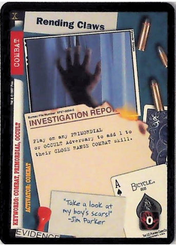 X-Files CCG | Rending Claws XF97-0004v2  | The Nerd Merchant