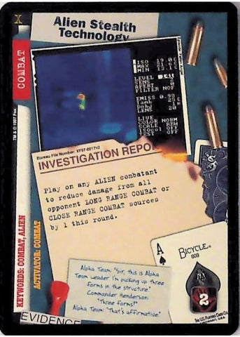 X-Files CCG | Alien Stealth Technology XF97-0017v2  | The Nerd Merchant