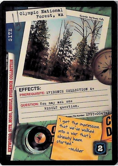 X-Files CCG | Olympic National Forest, WA XF97-0047v2  | The Nerd Merchant