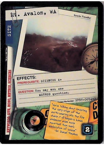 X-Files CCG | Mt. Avalon, WA XF97-0054v2  | The Nerd Merchant